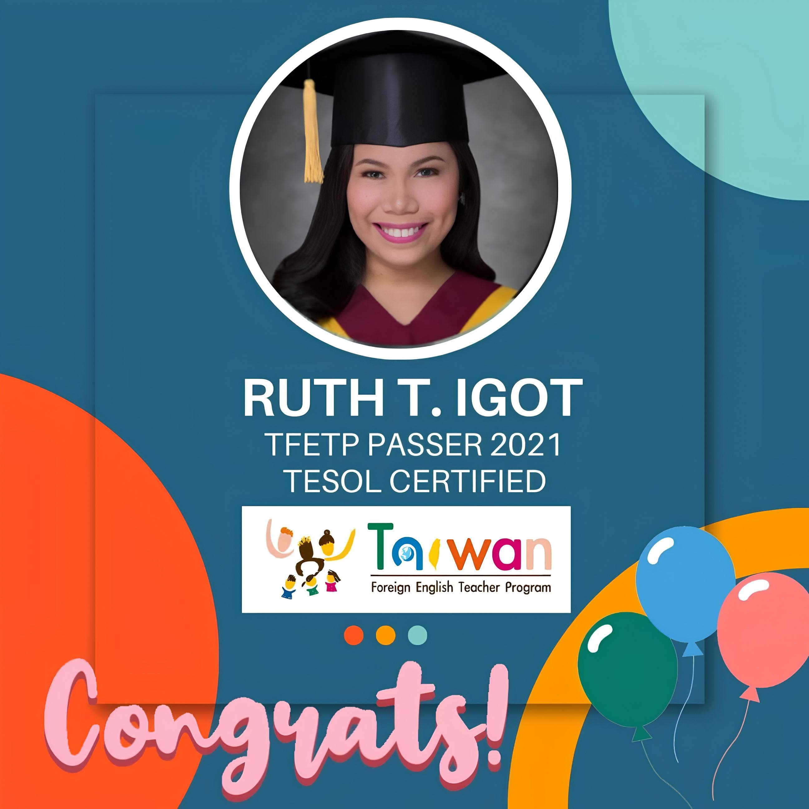 TESOL/TEFL successful alumni graduate 12