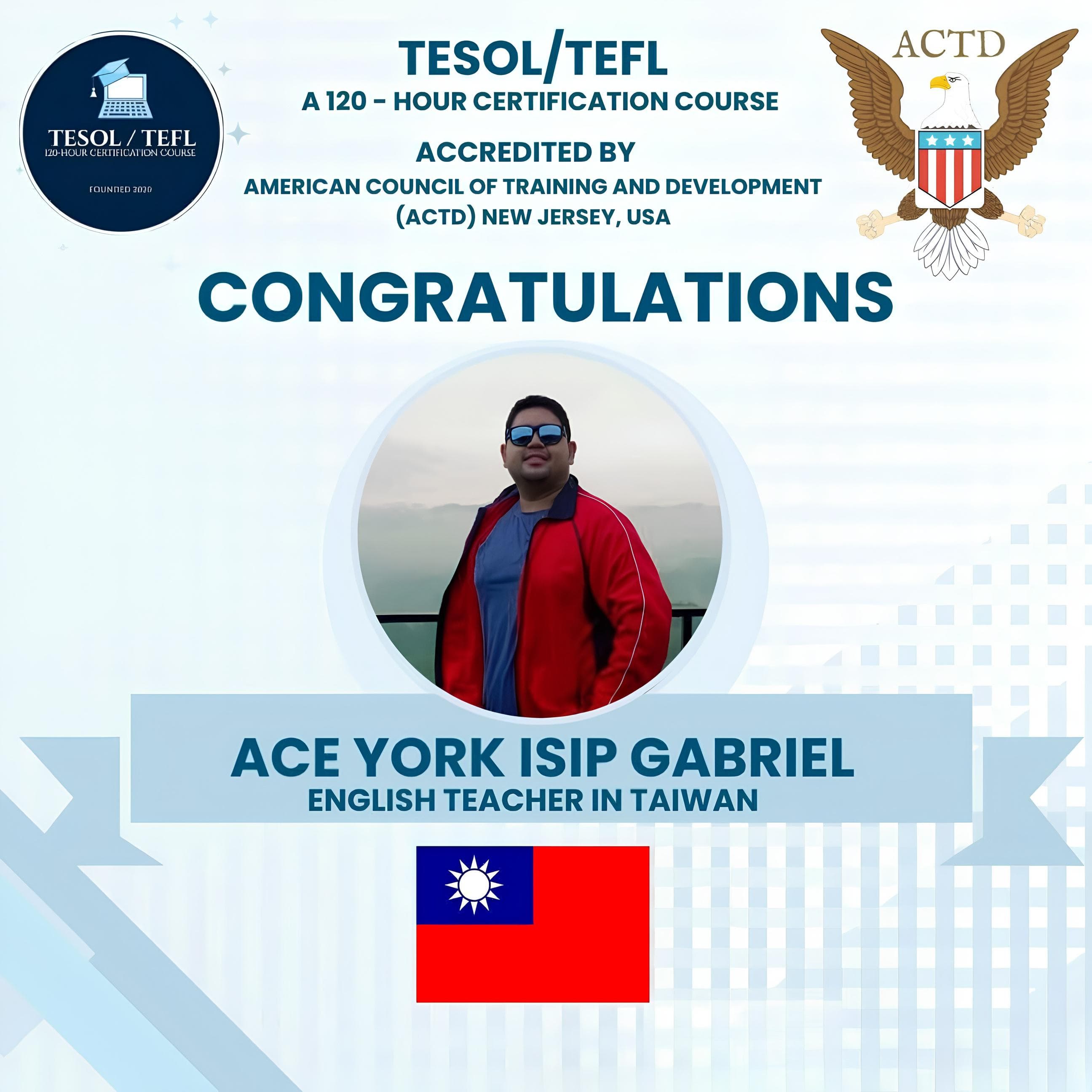 TESOL/TEFL successful alumni graduate 20