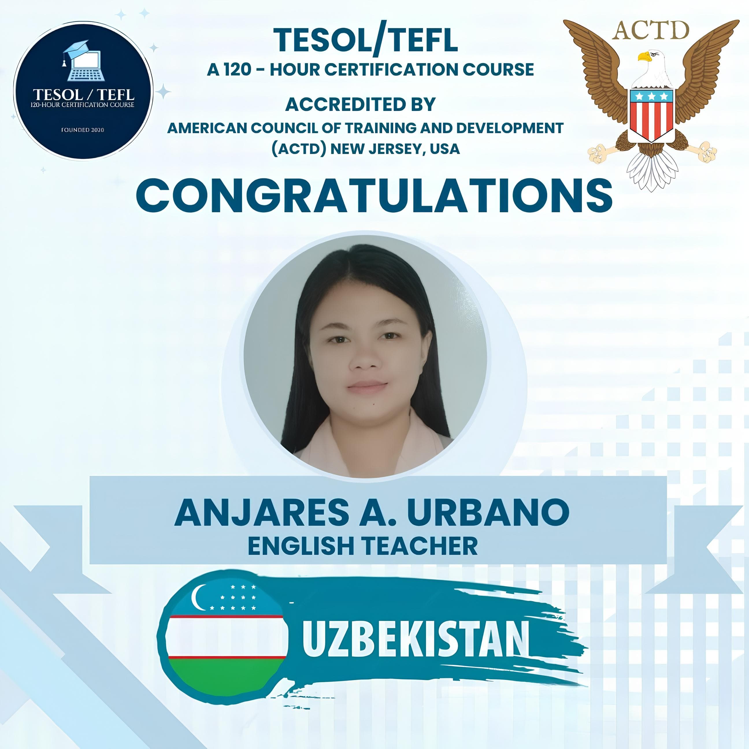 TESOL/TEFL successful alumni graduate 27