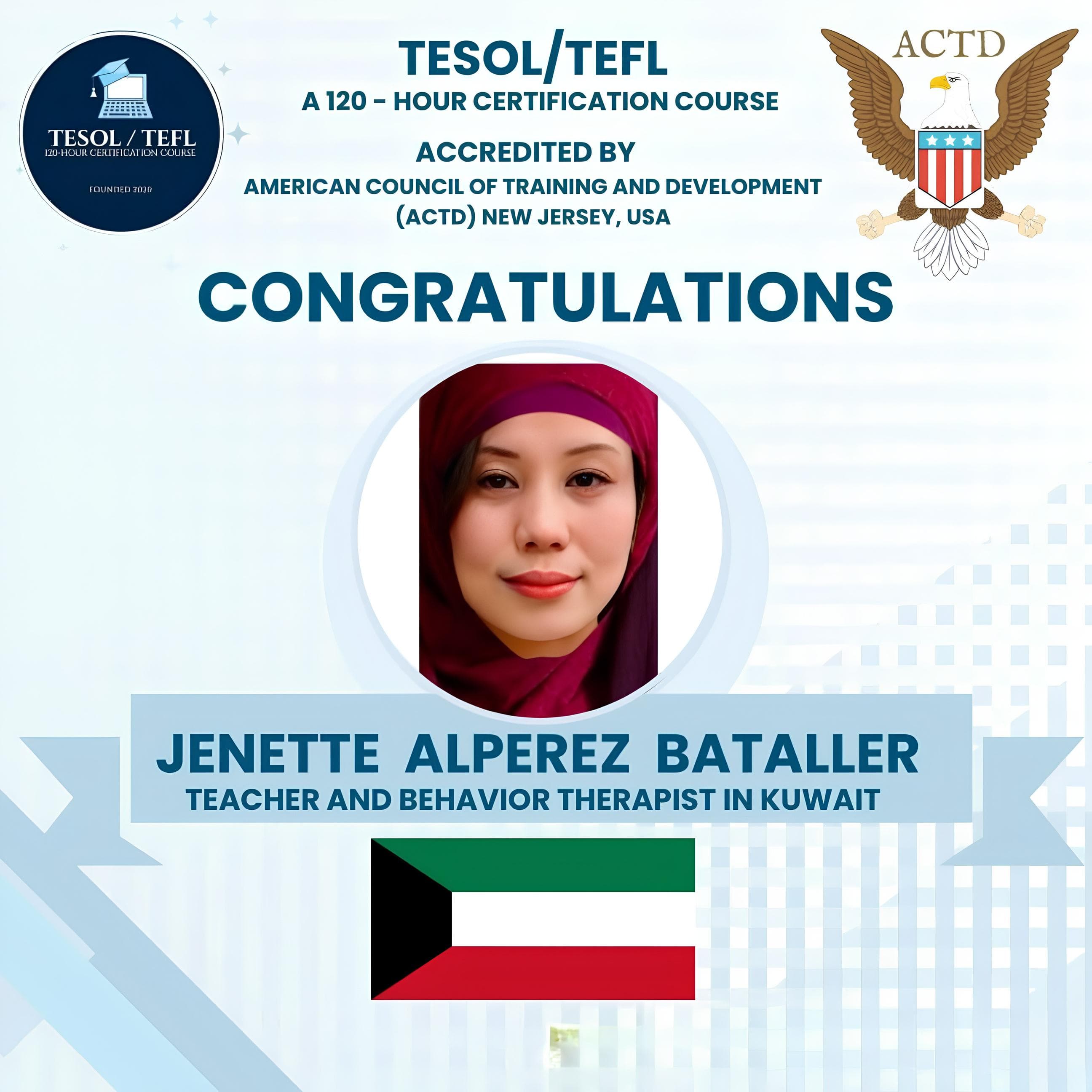 TESOL/TEFL successful alumni graduate 29