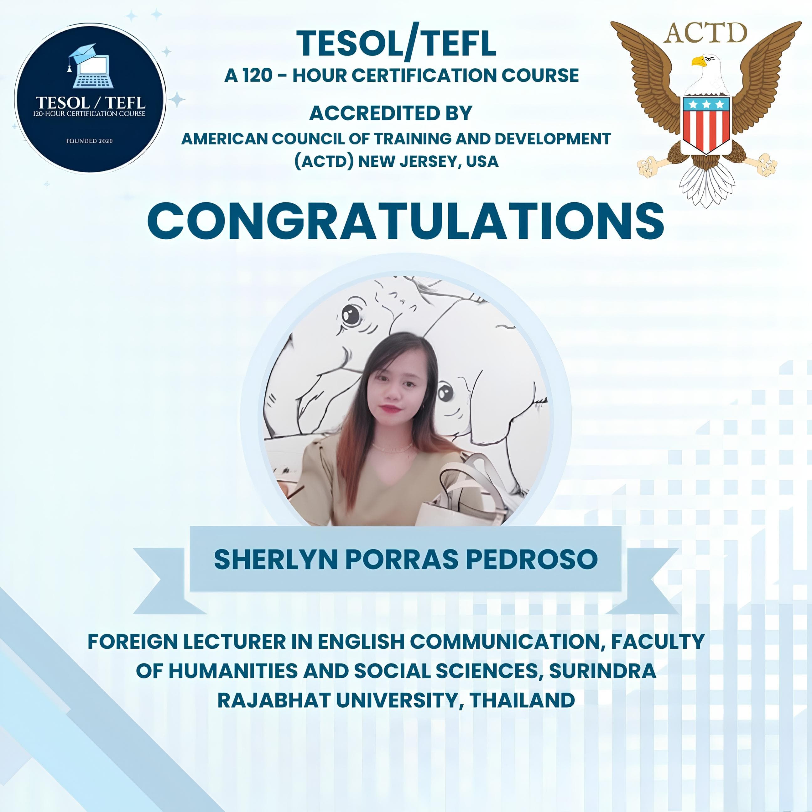 TESOL/TEFL successful alumni graduate 33